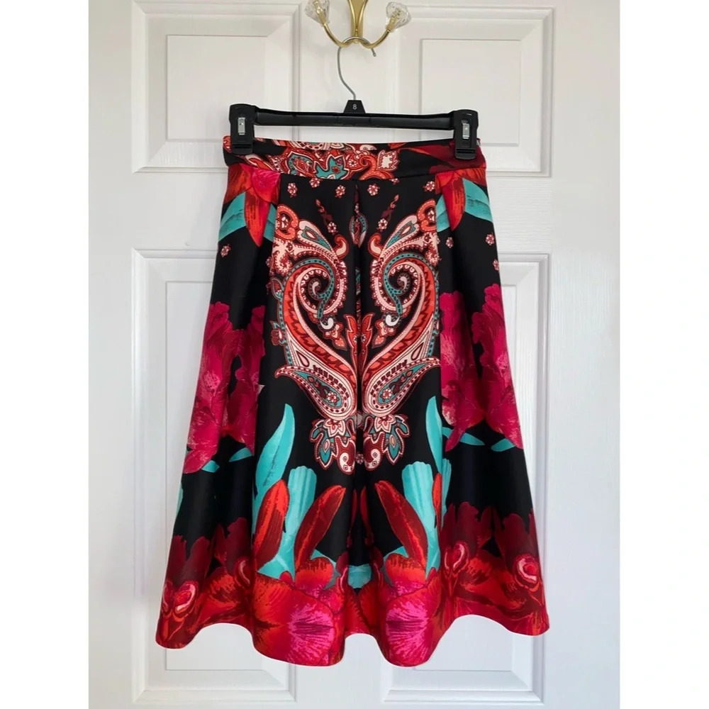 New York & Company A Line Knee Length Skirt